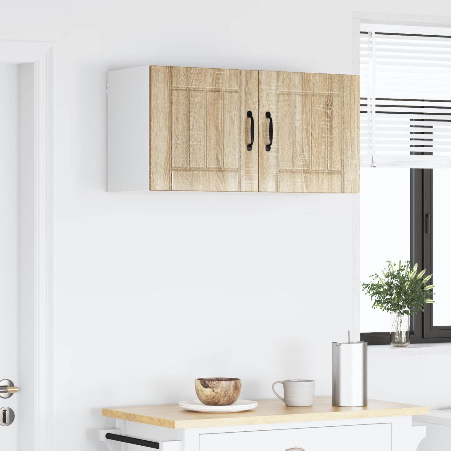 vidaXL Κρεμαστό ντουλάπι κουζίνας 2 pcs Δρύς Sonoma 40 x 31 x 40 εκ.