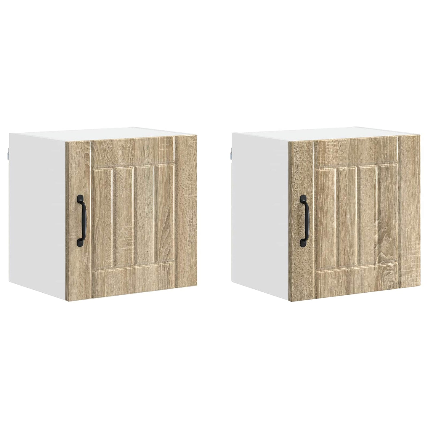 vidaXL Κρεμαστό ντουλάπι κουζίνας 2 pcs Δρύς Sonoma 40 x 31 x 40 εκ.
