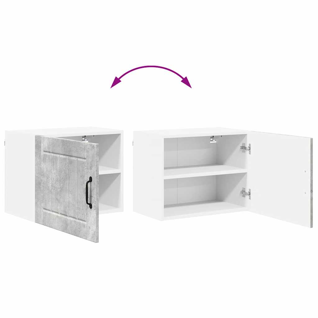 vidaXL Ντουλάπα Κουζίνας με ράφι Σκυρόδεμα Γκρι 50 x 31 x 40 εκ.