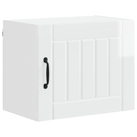 vidaXL Ντουλάπα Κουζίνας Υψηλής γυαλάδας λευκό 50 x 31 x 40 εκ.