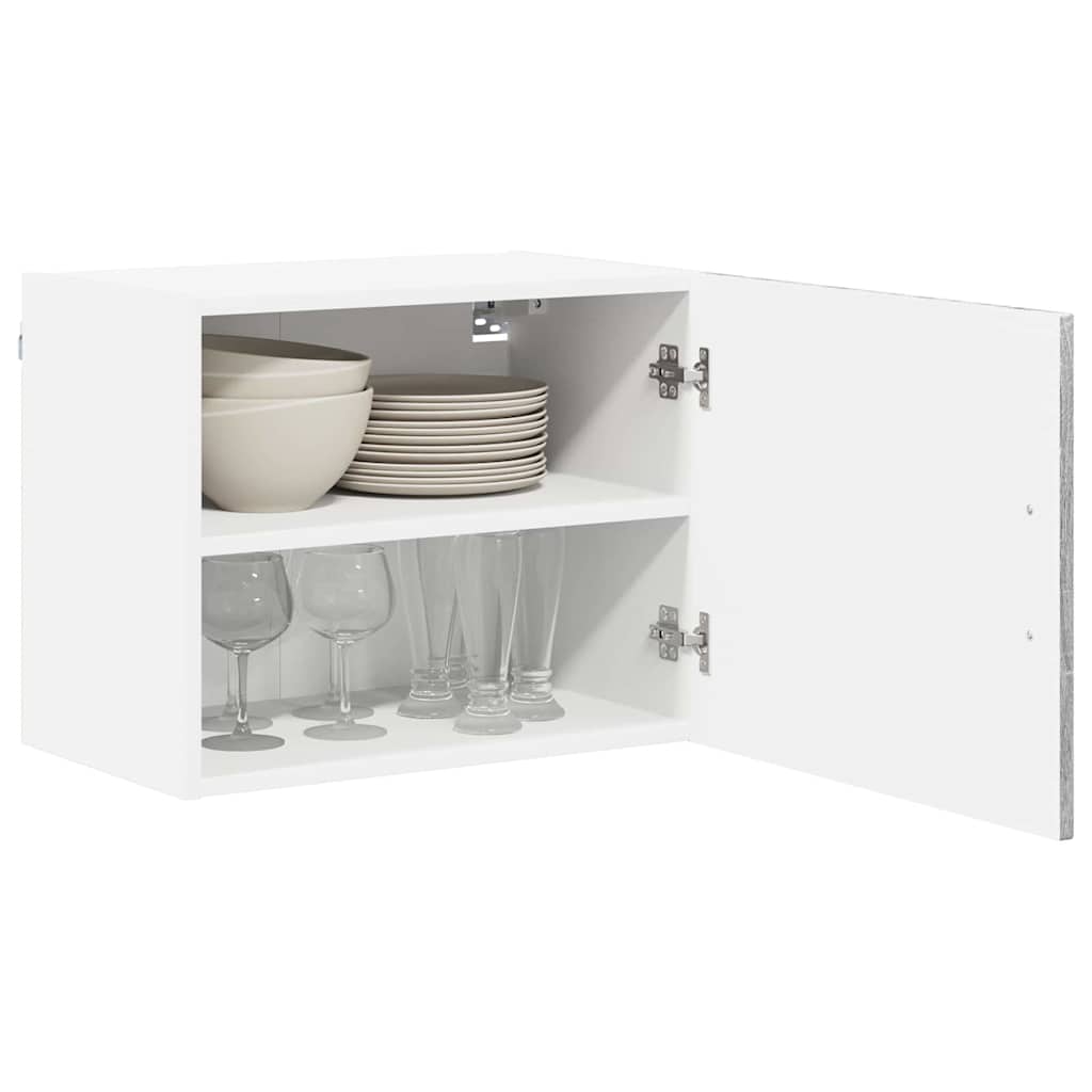 vidaXL Κρεμαστό ντουλάπι κουζίνας 2 pcs Γκρίζο Σονομα 50 x 31 x 40 εκ.