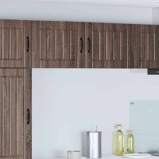 vidaXL Ντουλάπα Τοίχου LUCCA 2 pcs Καφέ Ξύλο Δρυός 50 x 31 x 40 εκ.