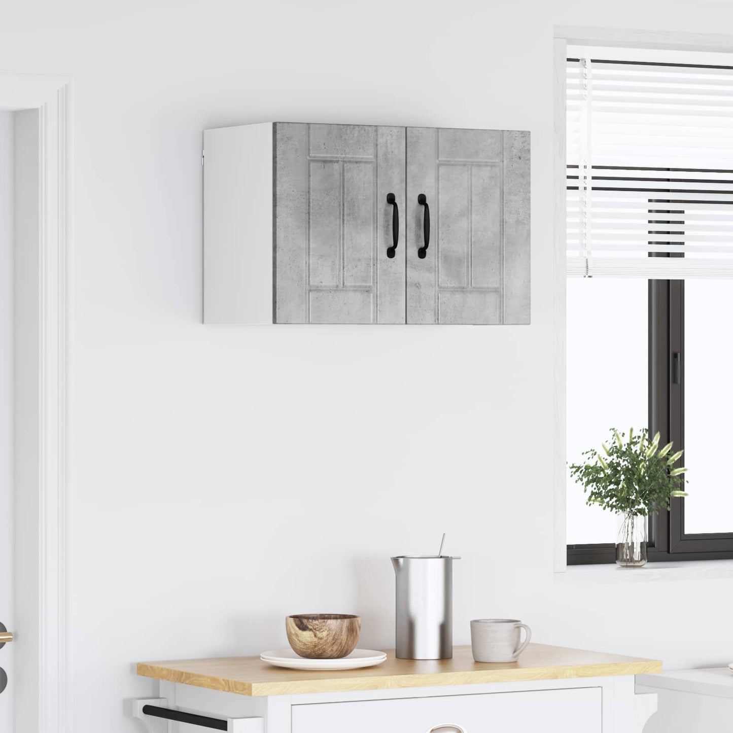 vidaXL Ντουλάπα Τοίχου Lucca Γκρι Σκυροδέματος 60 x 31 x 40 εκ
