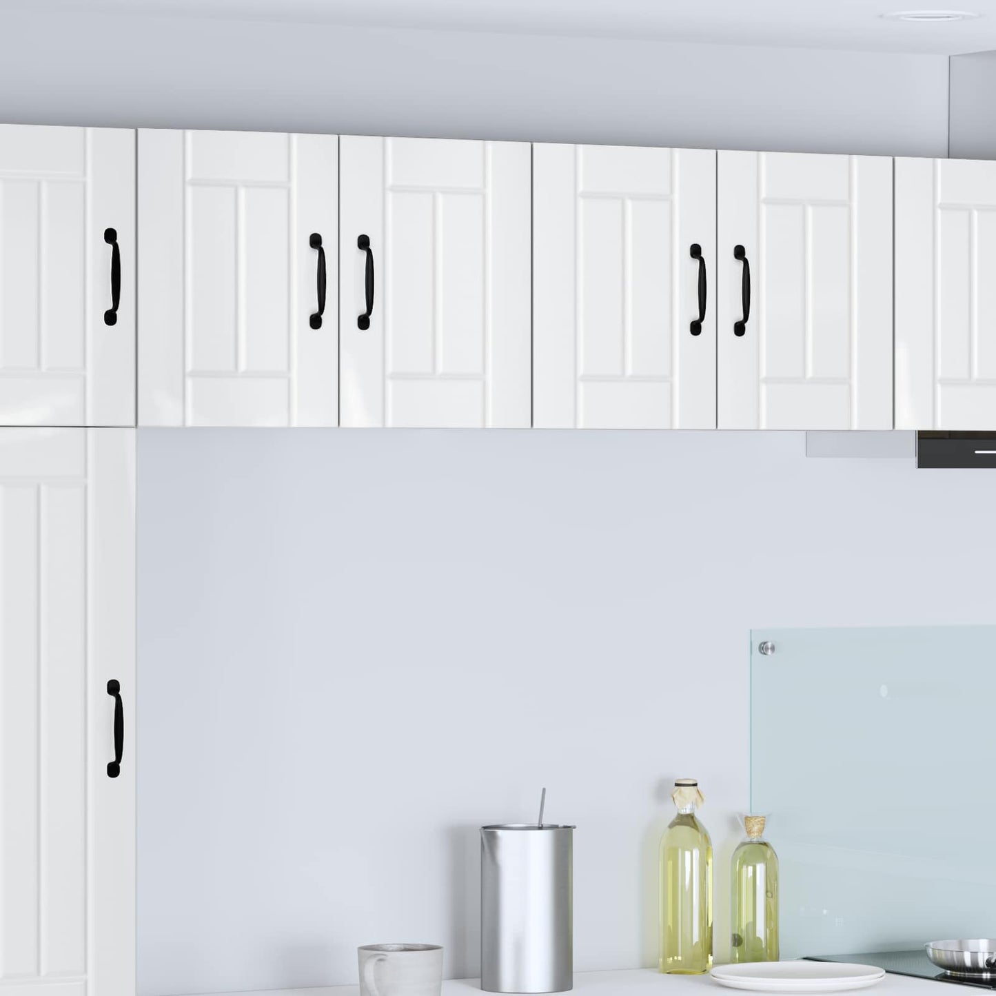 vidaXL Ντουλάπα Τοίχου Lucca Γυαλιστερό Λευκό 60 x 31 x 40 εκ