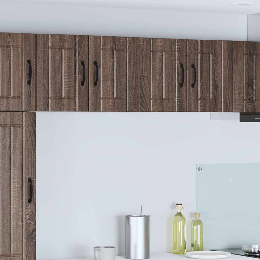 vidaXL Ντουλάπα Τοίχου LUCCA 2 pcs Καφέ Ξύλο Δρυός 60 x 31 x 40 εκ