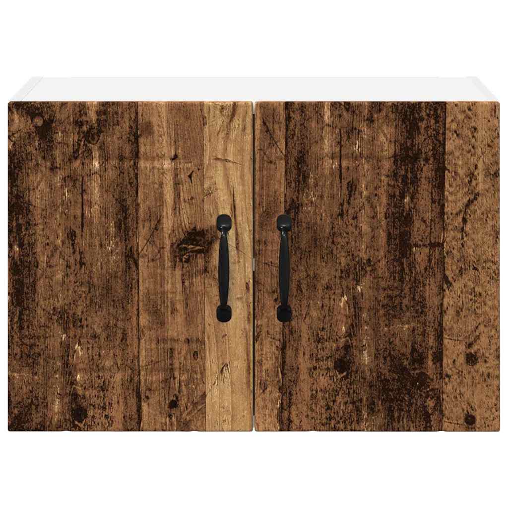 vidaXL Κρεμαστό ντουλάπι κουζίνας με ράφι Παλαιό ξύλο 60 x 31 x 40 εκ