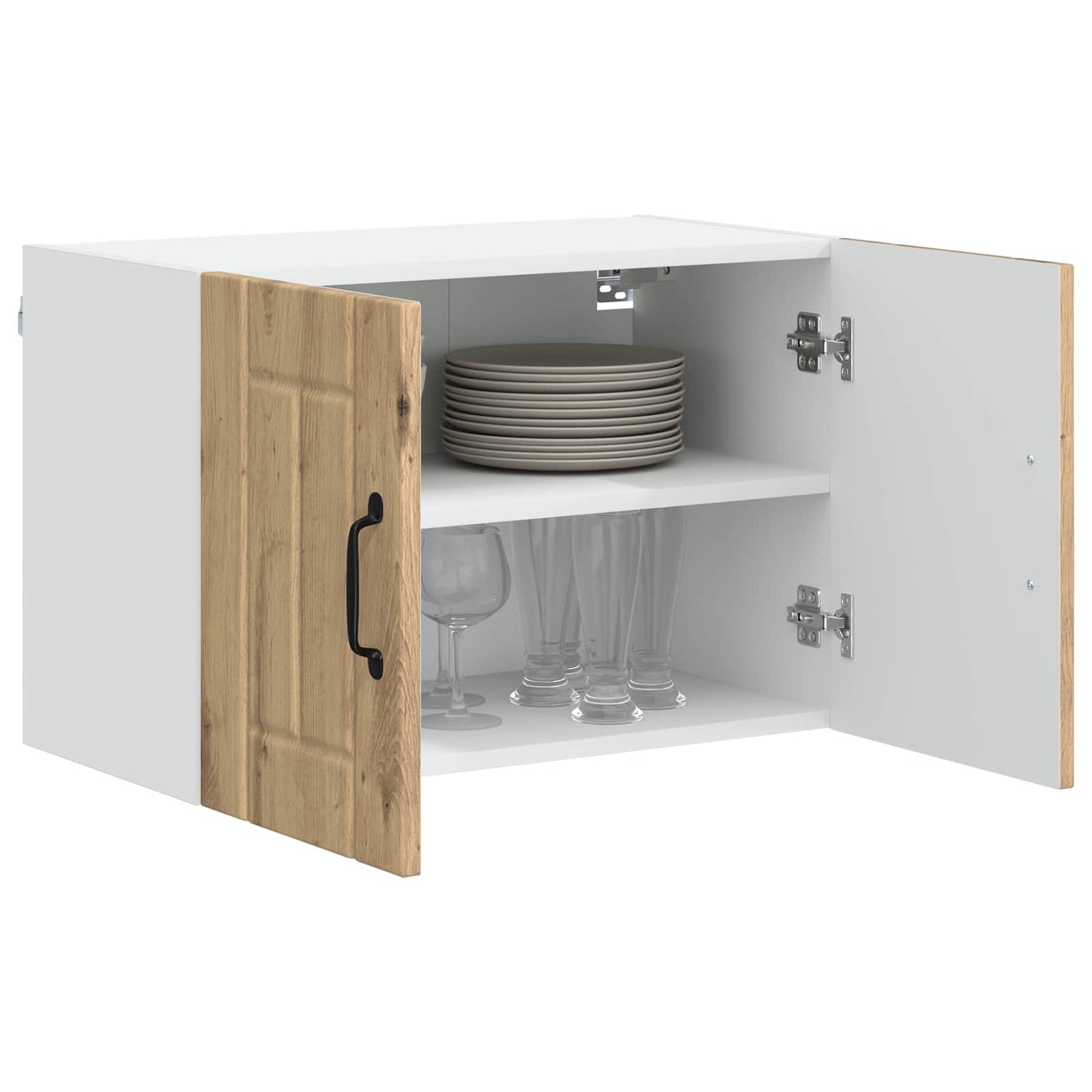 vidaXL Κρεμαστό ντουλάπι κουζίνας Lucca Artisan Δρυς 60 x 31 x 40 εκ