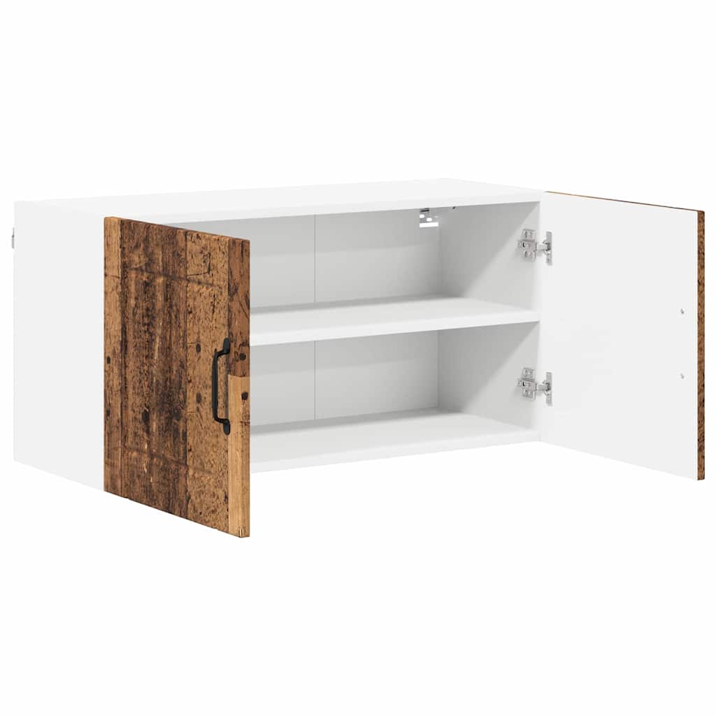vidaXL Κρεμαστό ντουλάπι κουζίνας με ράφι Παλιό Ξύλο 80 x 31 x 40 εκ