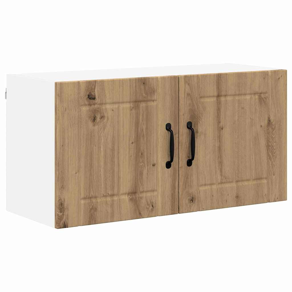 vidaXL Κρεμαστό ντουλάπι κουζίνας με ράφι Artisan Oak 80 x 31 x 40 εκ