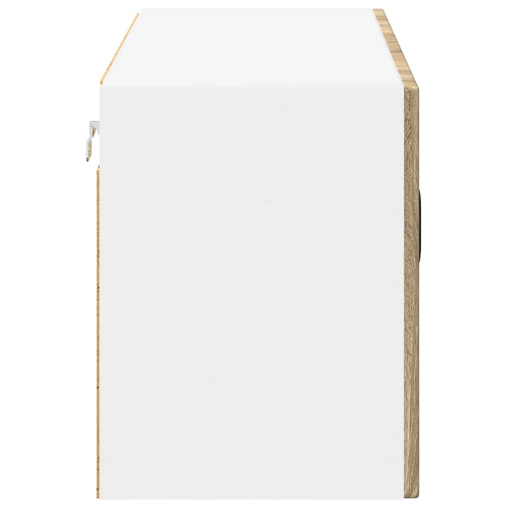 vidaXL Κρεμαστό ντουλάπι κουζίνας με ράφι Δρύς Sonoma 80 x 31 x 40 εκ