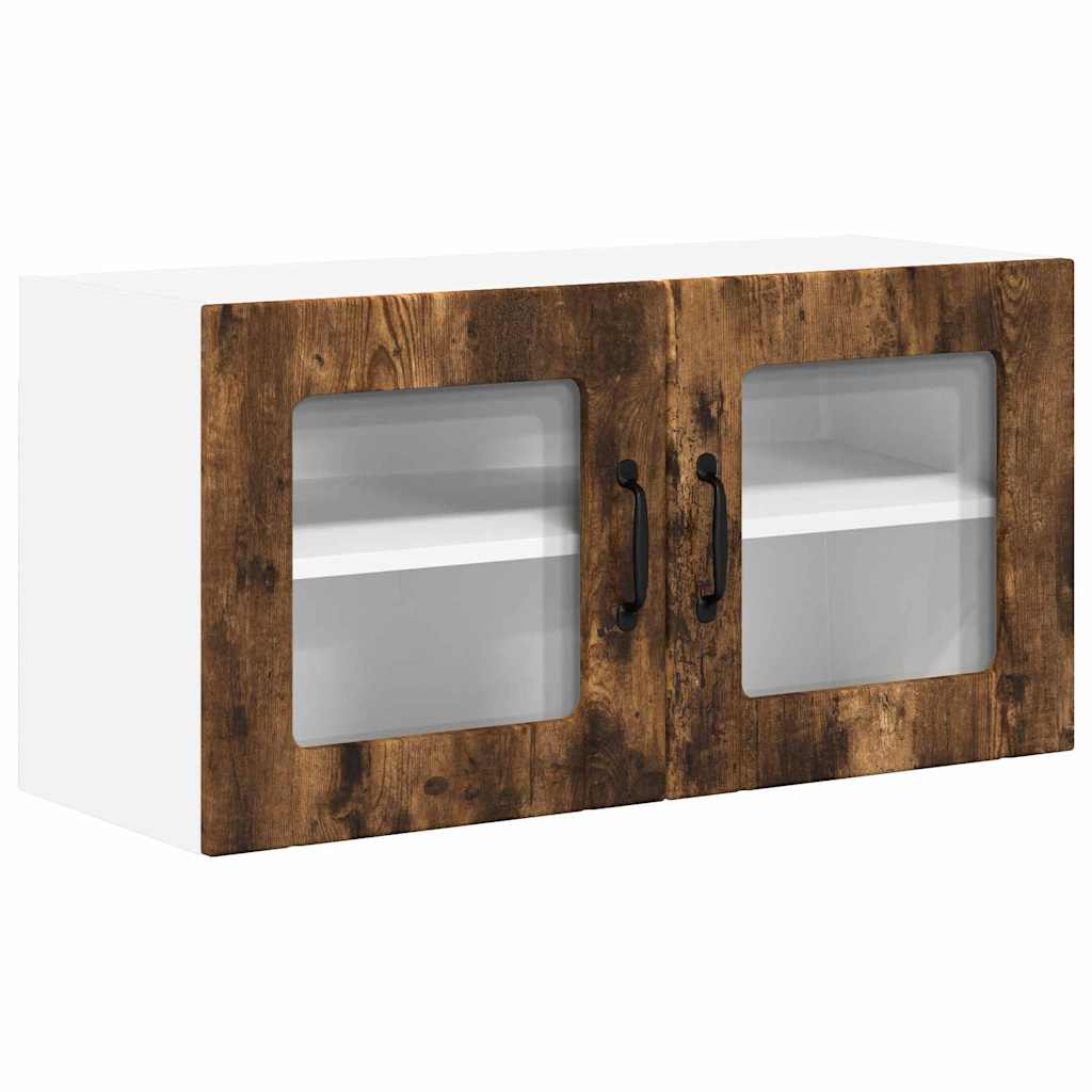 vidaXL Κρεμαστό ντουλάπι κουζίνας Καπνιστό Δρύς 80 x 31 x 40 εκ