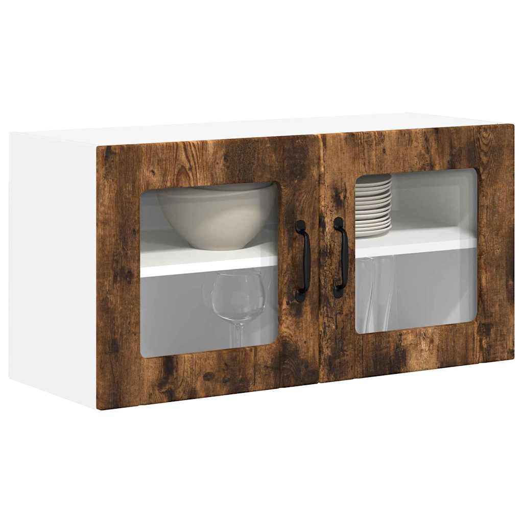 vidaXL Κρεμαστό ντουλάπι κουζίνας Καπνιστό Δρύς 80 x 31 x 40 εκ