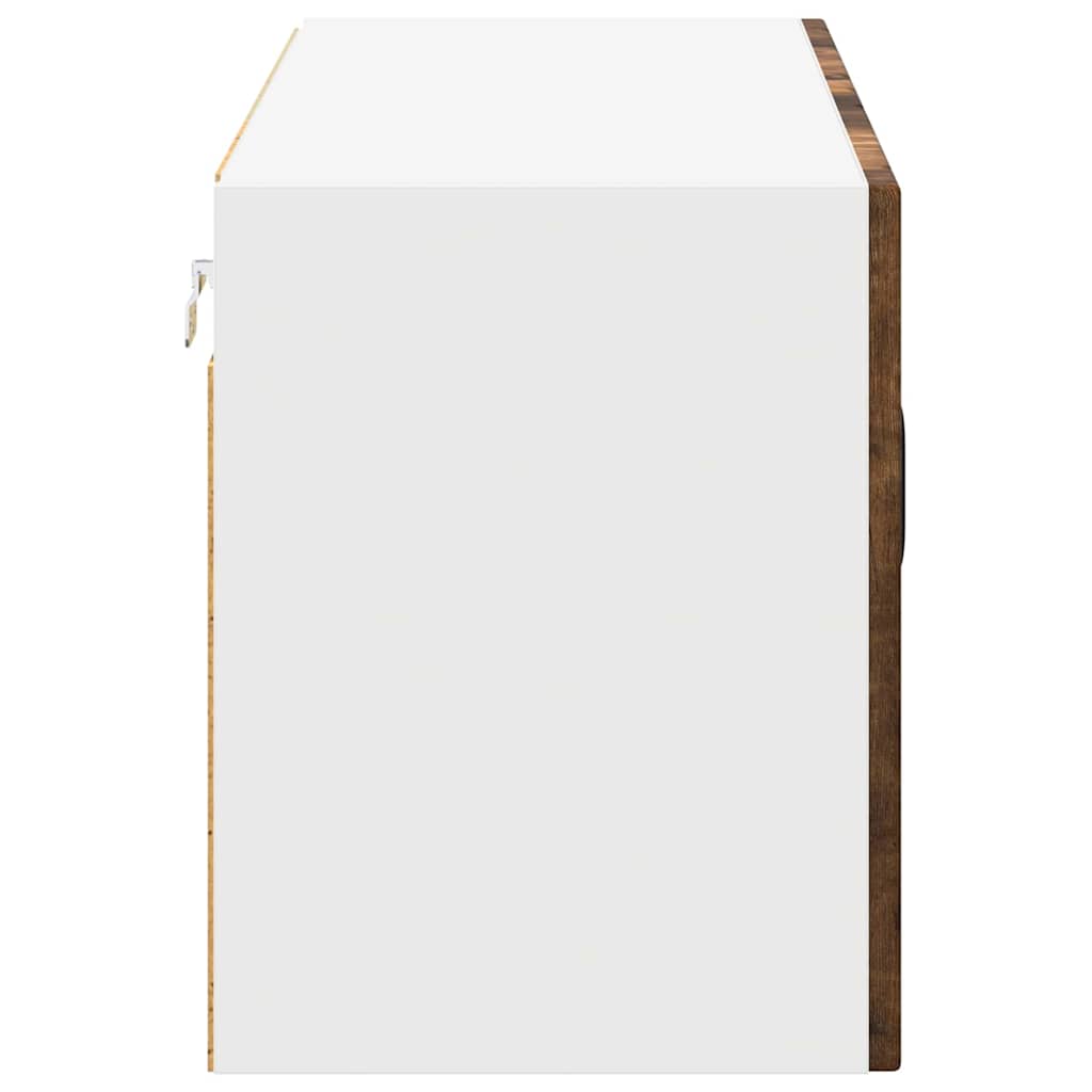 vidaXL Κρεμαστό ντουλάπι κουζίνας Καπνιστό Δρύς 80 x 31 x 40 εκ