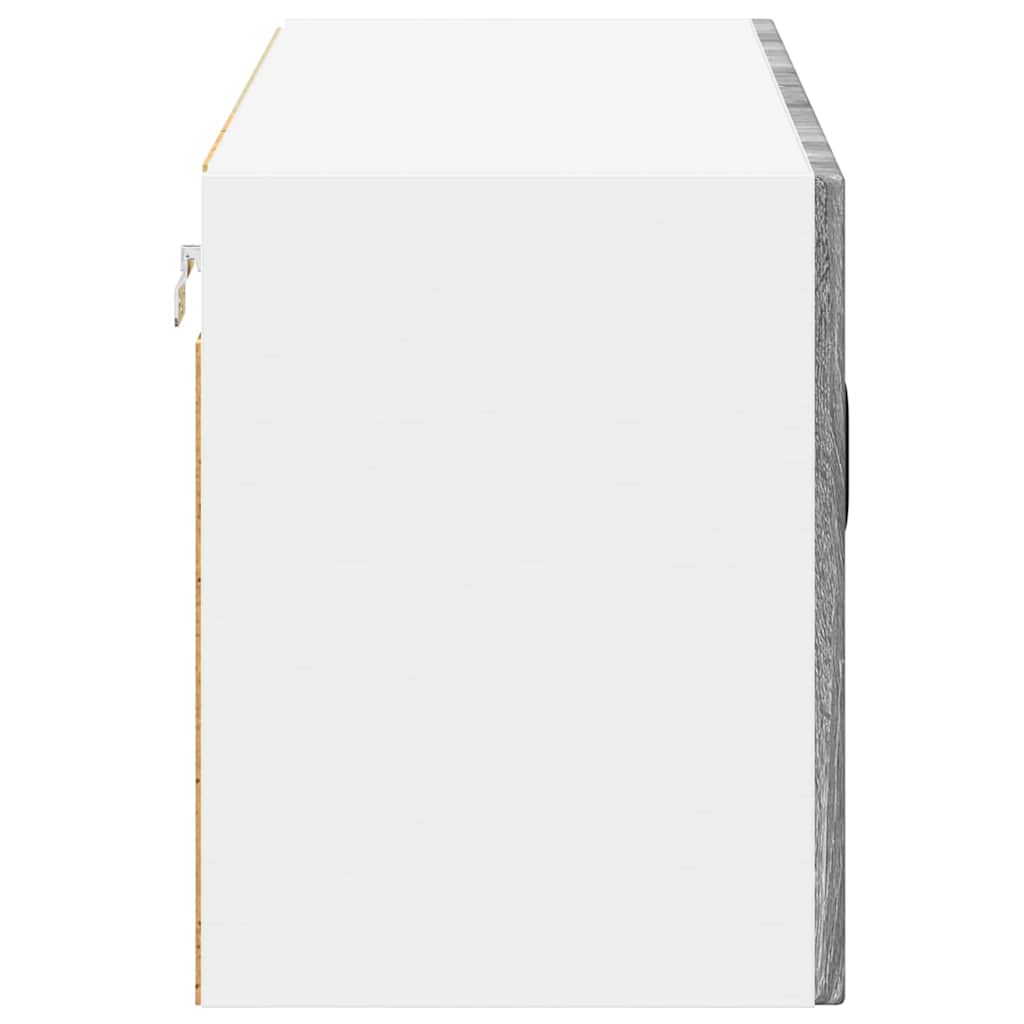 vidaXL Κρεμαστό ντουλάπι κουζίνας Γκρίζο Σονομα 80 x 31 x 40 εκ