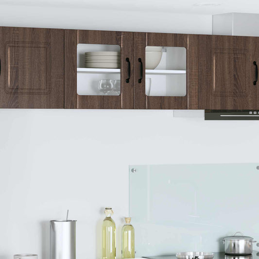 vidaXL Ραφιέρα τοίχου LUCCA Καφέ Ξύλο Δρυός 80 x 31 x 40 εκ