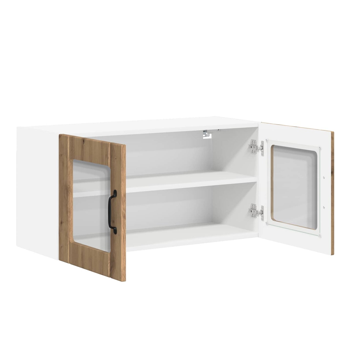 vidaXL Κρεμαστό ντουλάπι κουζίνας με ράφι Artisan Oak 80 x 31 x 40 εκ