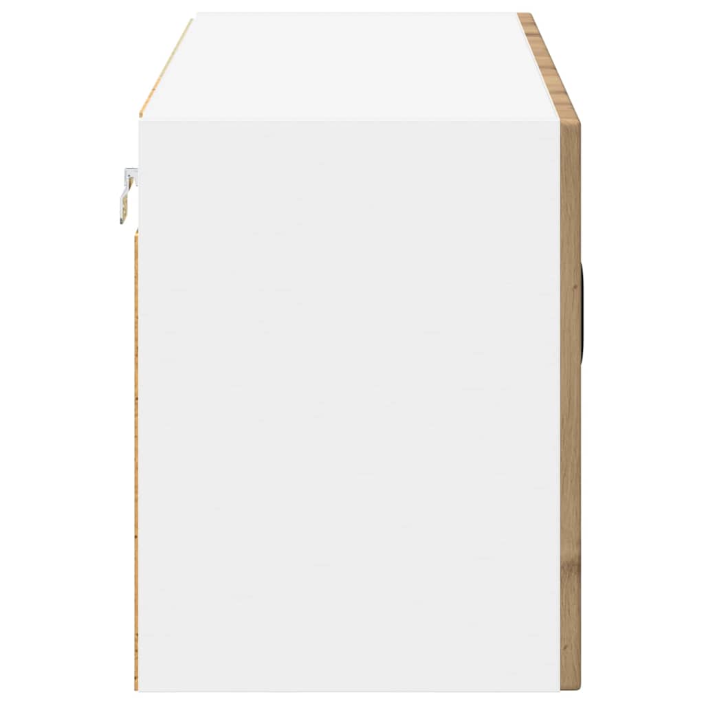 vidaXL Κρεμαστό ντουλάπι κουζίνας με ράφι Artisan Oak 80 x 31 x 40 εκ