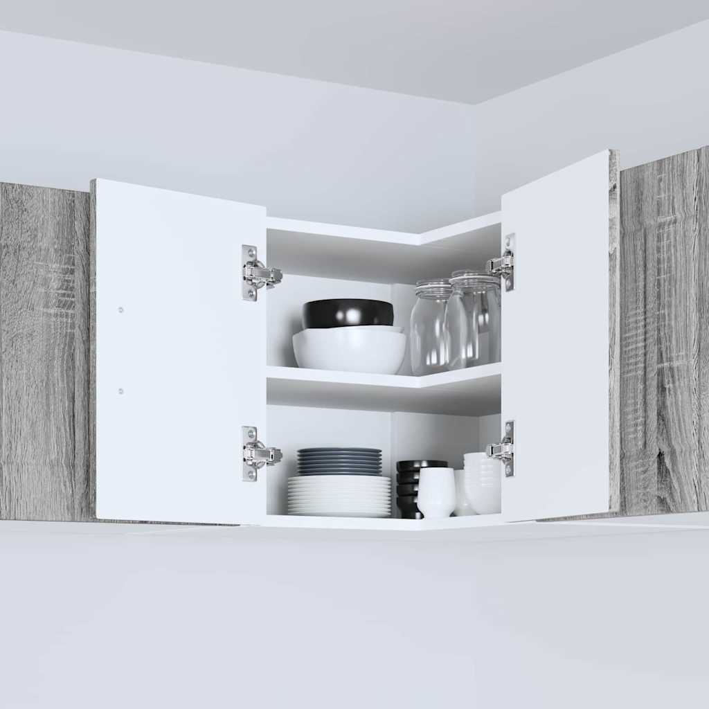 vidaXL Κρεμαστό ντουλάπι κουζίνας Γκρίζο Σονομα 57 x 57 x 40 εκ.