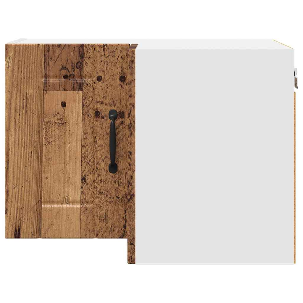 vidaXL Κρεμαστό ντουλάπι κουζίνας με ράφι Παλιό Ξύλο 57 x 57 x 40 εκ.