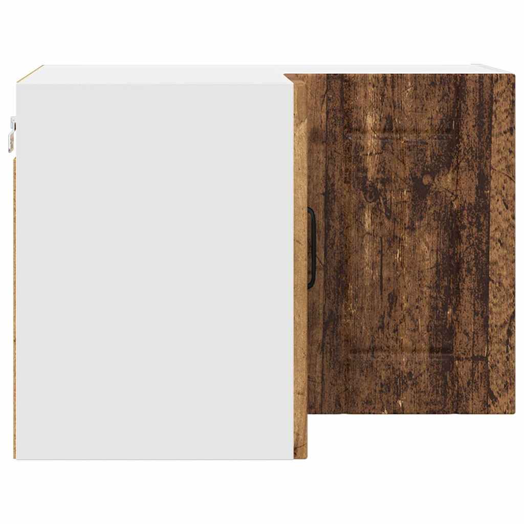 vidaXL Κρεμαστό ντουλάπι κουζίνας με ράφι Παλιό Ξύλο 57 x 57 x 40 εκ.