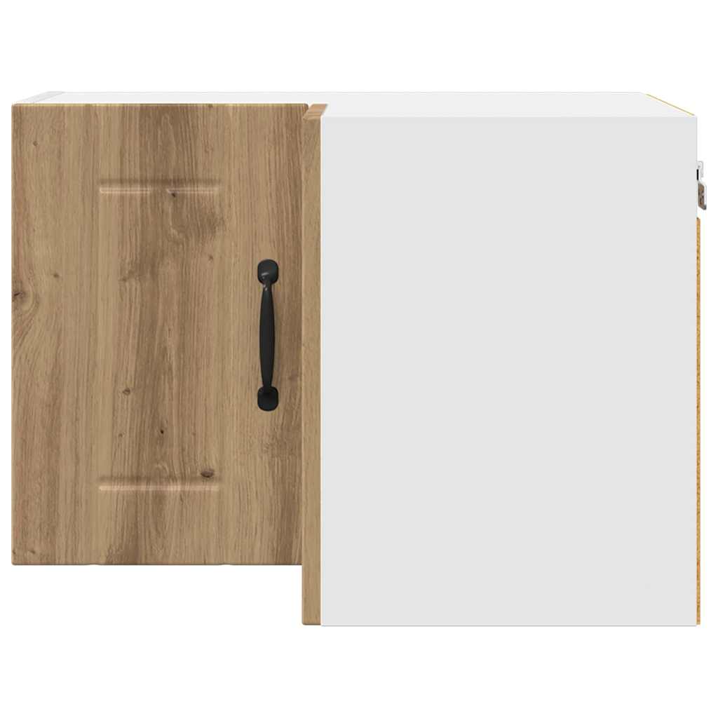 vidaXL Κρεμαστό ντουλάπι κουζίνας με ράφι Artisan Oak 57 x 57 x 40 εκ.