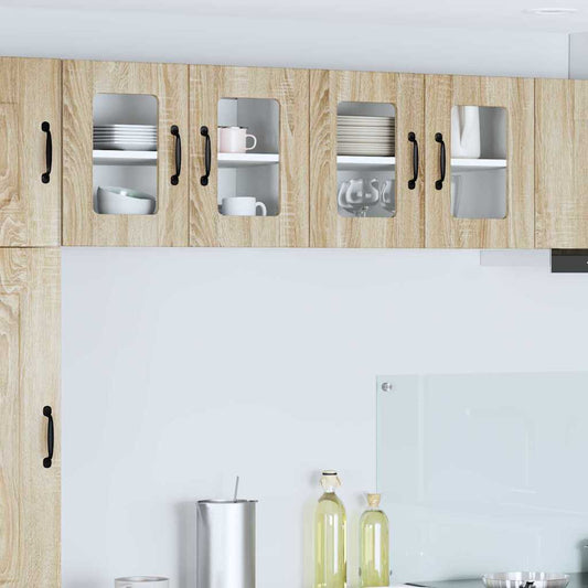 vidaXL Κρεμαστό ντουλάπι κουζίνας 2 pcs Δρύς Sonoma 60 x 31 x 40 εκ