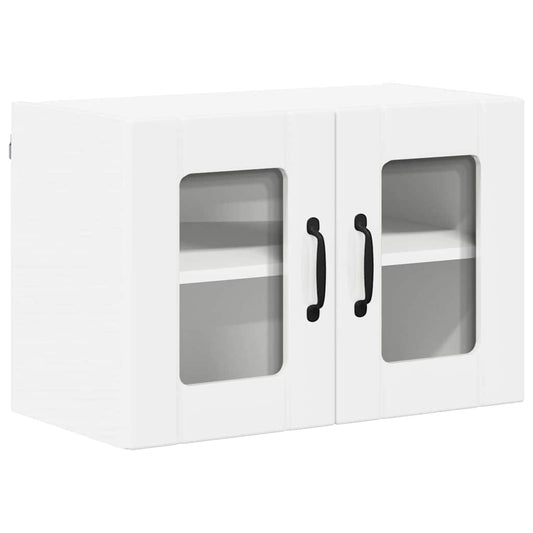vidaXL Ντουλάπα Κουζίνας με ράφι Υψηλής γυαλάδας λευκό 60 x 31 x 40 εκ