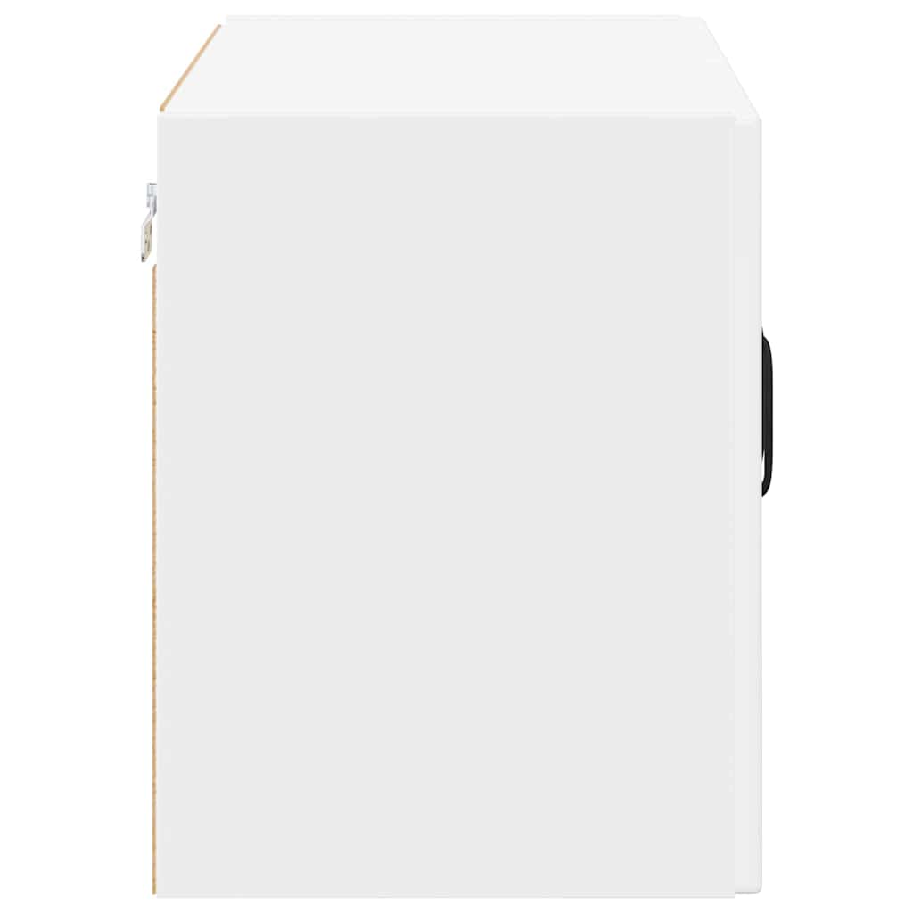 vidaXL Ντουλάπα Κουζίνας με ράφι Υψηλής γυαλάδας λευκό 60 x 31 x 40 εκ