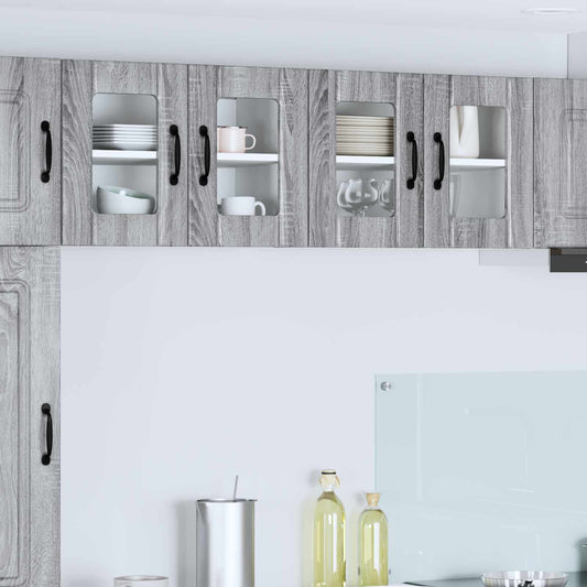 vidaXL Ραφιέρα τοίχου LUCCA Γκρι Sonoma 60 x 31 x 40 εκ