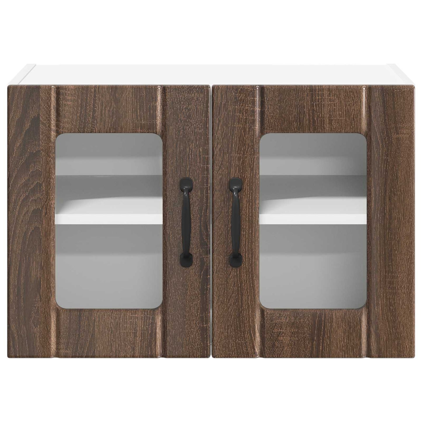 vidaXL Τοίχοι ντουλαπών κουζίνας Επιτοίχιο Lucca 2 pcs Καφέ Ξύλο Δρυός