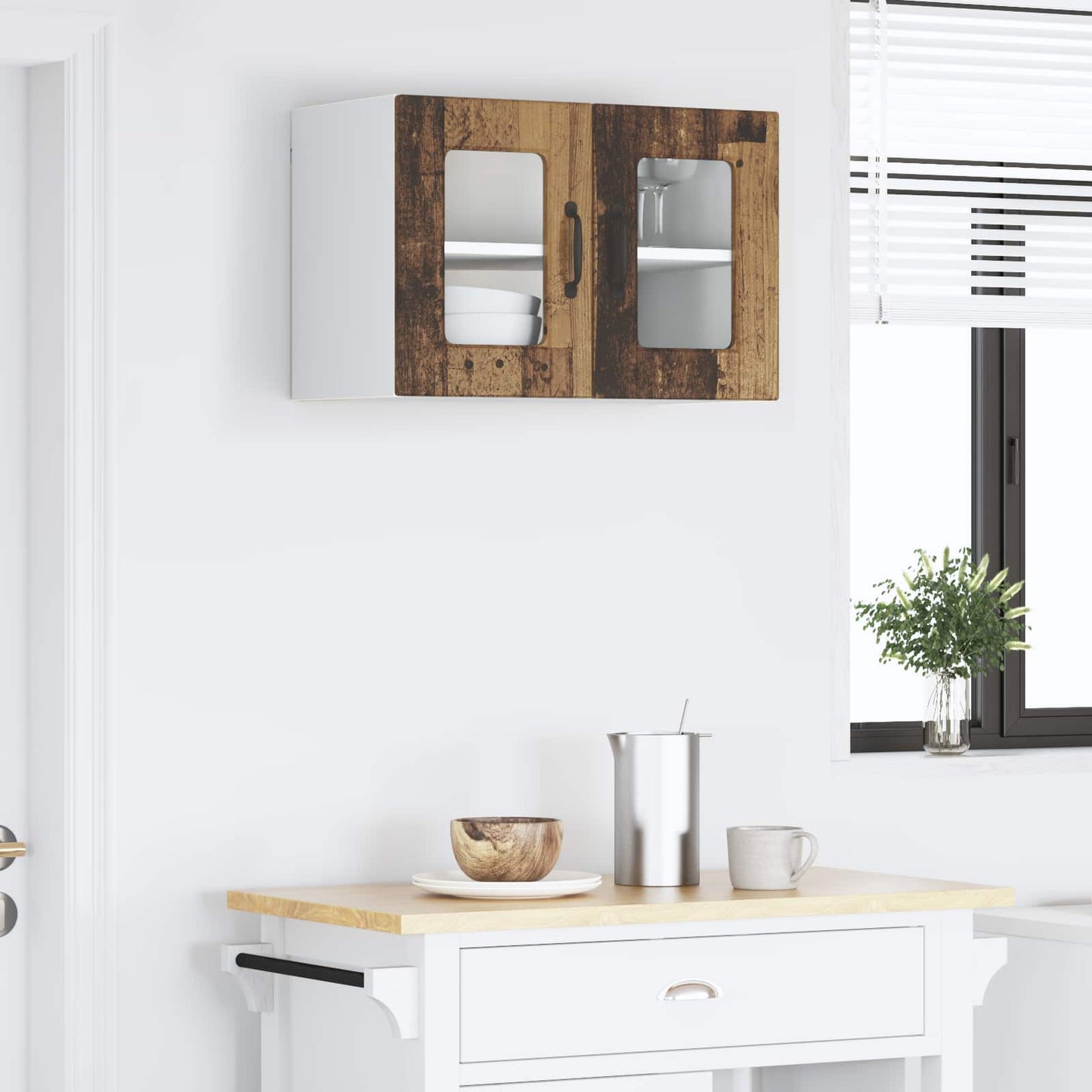 vidaXL Ντουλάπα Κουζίνας Παλιό ξύλο 60 x 31 x 40 εκ Επεξεργασμένο ξύλο