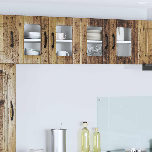 vidaXL Ραφιέρα τοίχου LUCCA 2 pcs Παλαιωμένο ξύλο 60 x 31 x 40 εκ