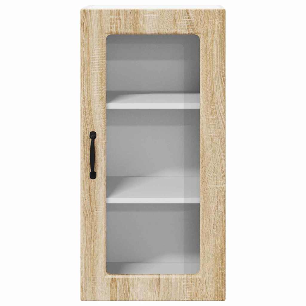 vidaXL Κρεμαστό ντουλάπι κουζίνας 2 pcs Δρύς Sonoma 40 x 31 x 80 εκ.