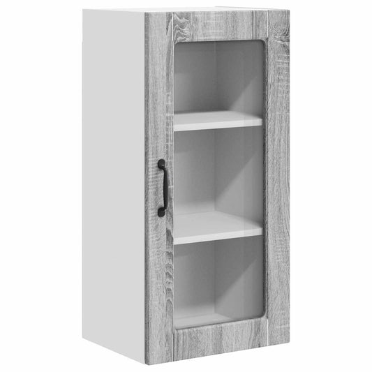 vidaXL Ραφιέρα τοίχου LUCCA Γκρι Sonoma 40 x 31 x 80 εκ.