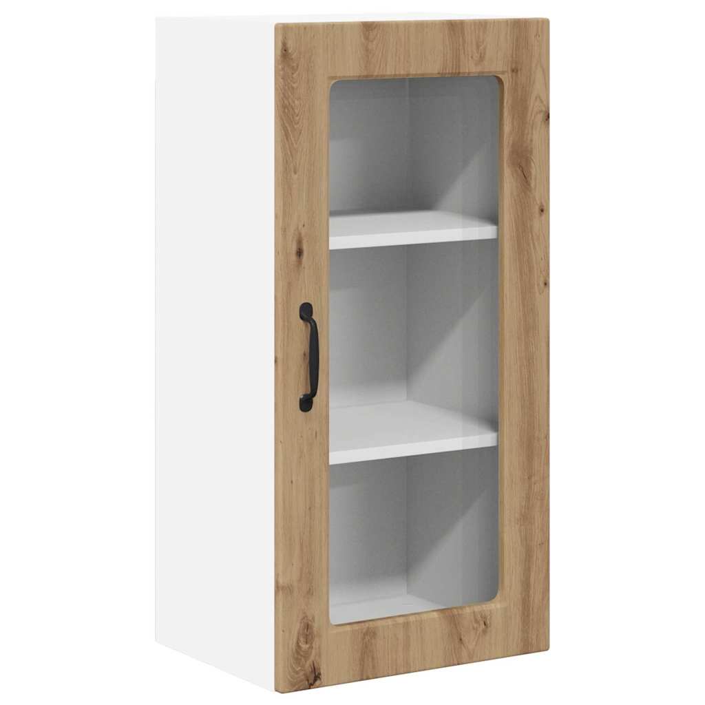 vidaXL Κρεμαστό ντουλάπι κουζίνας 2 pcs Artisan Oak 40 x 31 x 80 εκ.