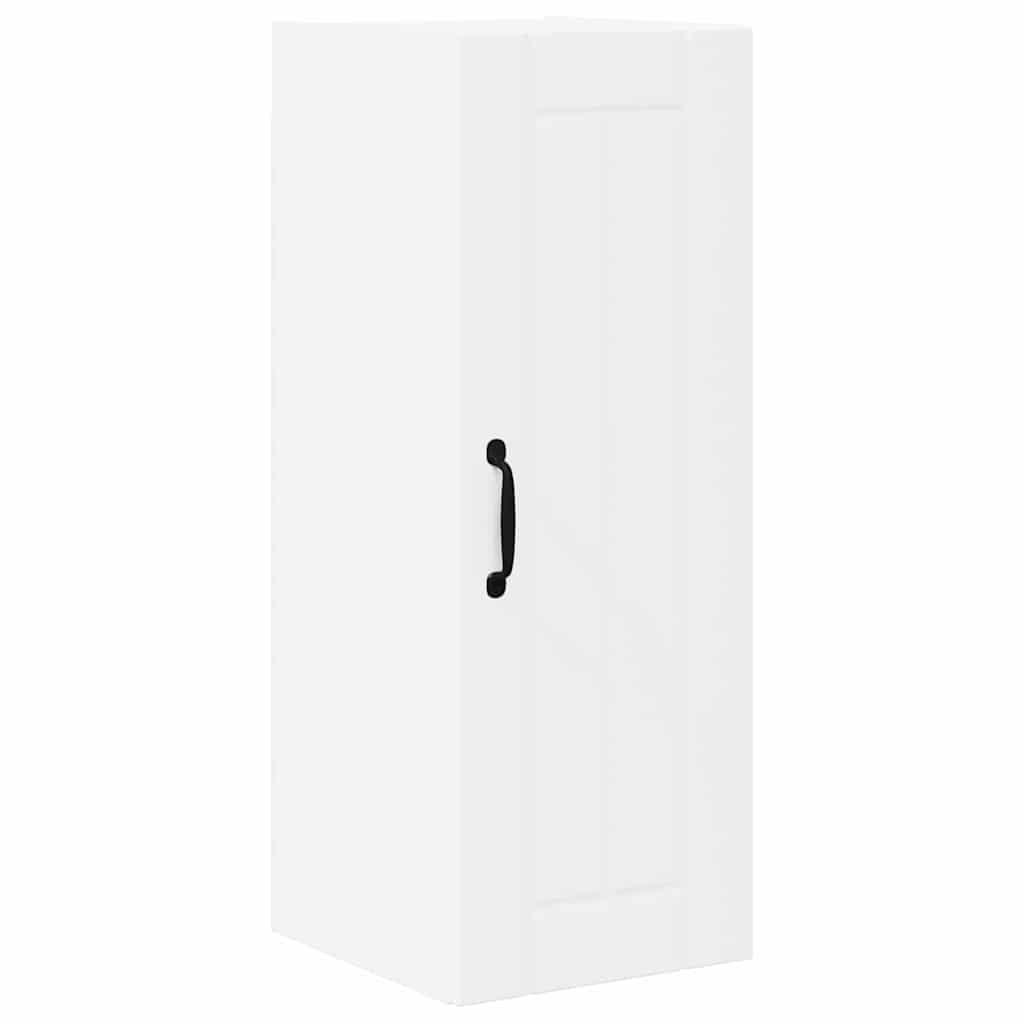 vidaXL Κρεμαστό ντουλάπι κουζίνας με ράφι 2 pcs Λευκό 30 x 31 x 80 εκ.