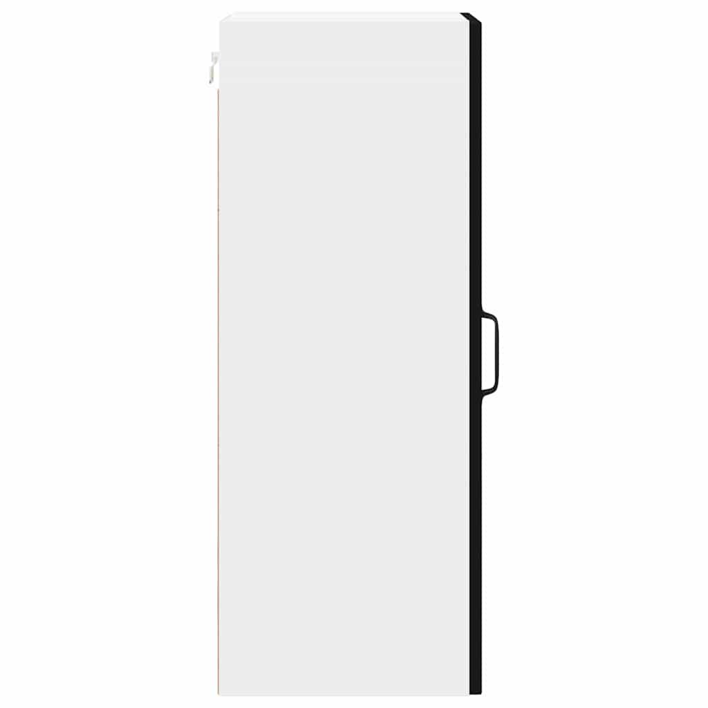 vidaXL Κρεμαστό ντουλάπι κουζίνας με ράφι 2 pcs Μαύρο 30 x 31 x 80 εκ.