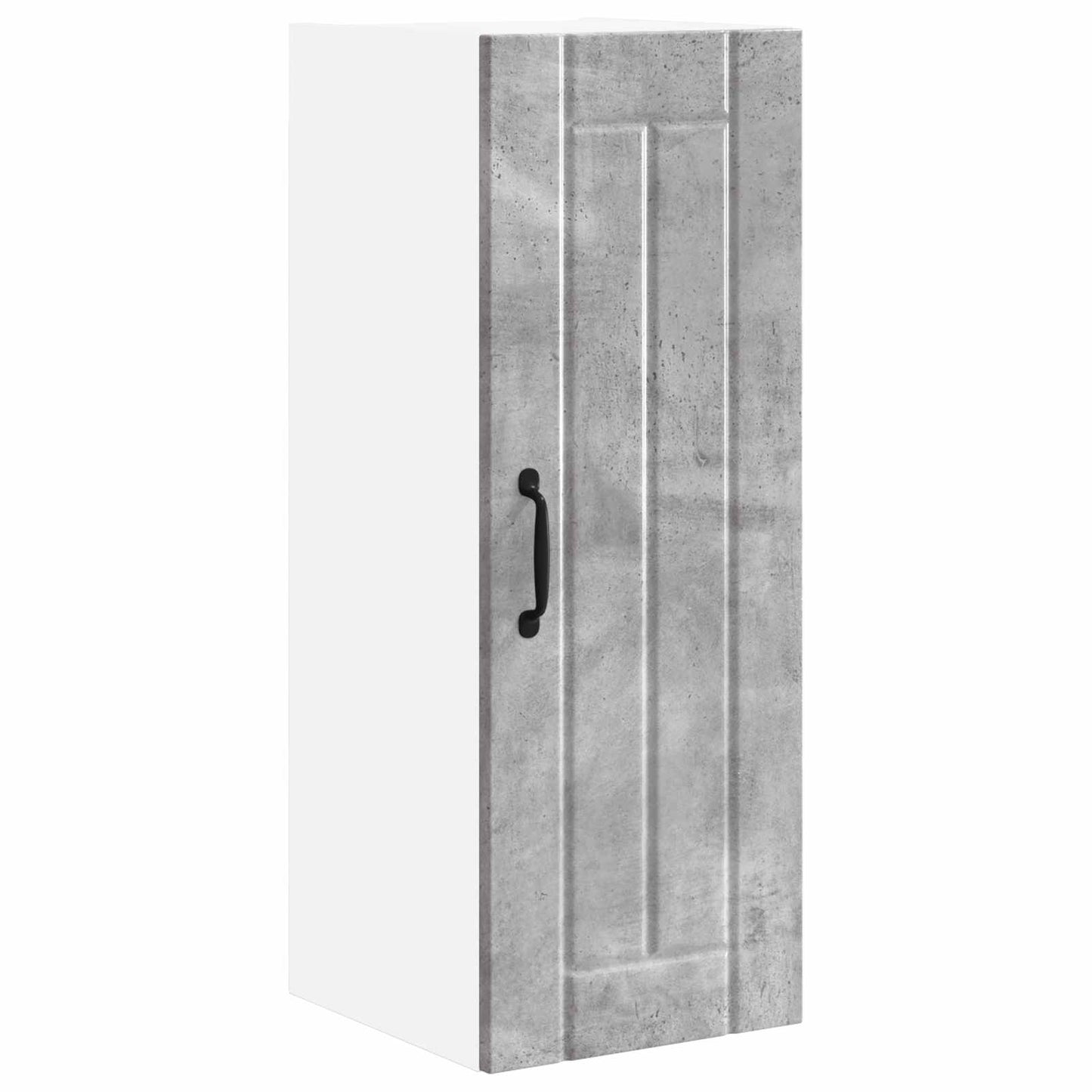 vidaXL Κρεμαστό ντουλάπι κουζίνας με ράφι 2 pcs Σκυρόδεμα Γκρι