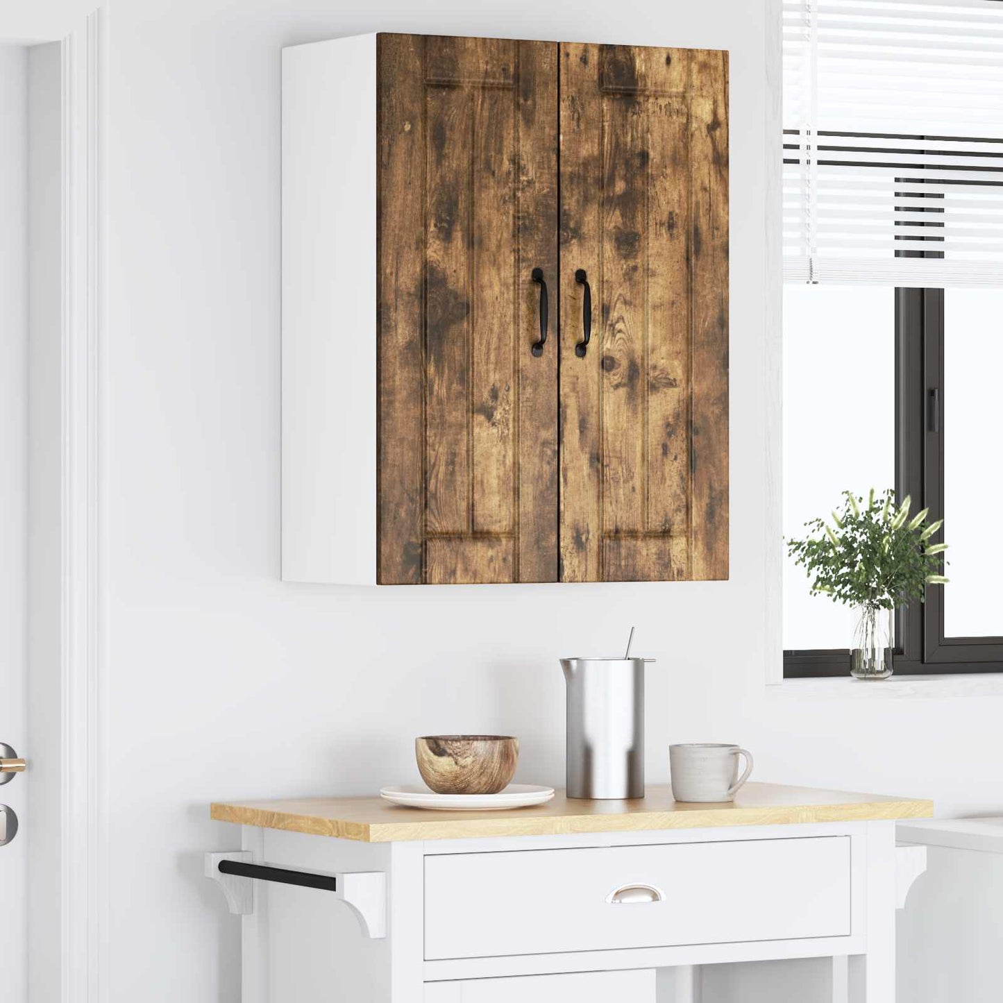 vidaXL Ντουλάπα Κουζίνας 2 pcs Καπνιστό Δρύς 30 x 31 x 80 εκ.