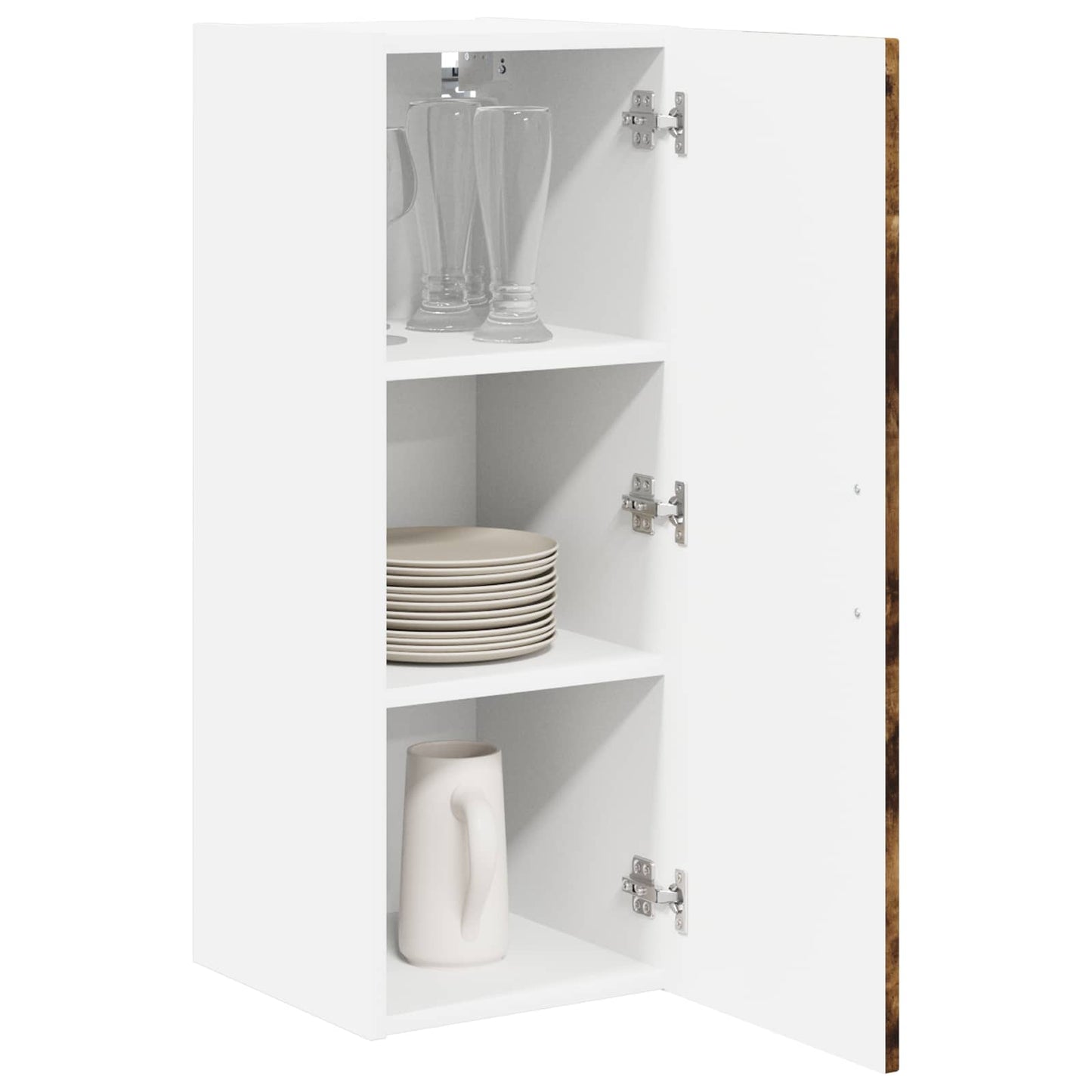 vidaXL Ντουλάπα Τοίχου LUCCA 2 pcs Καπνισμένο Ξύλο Δρυός