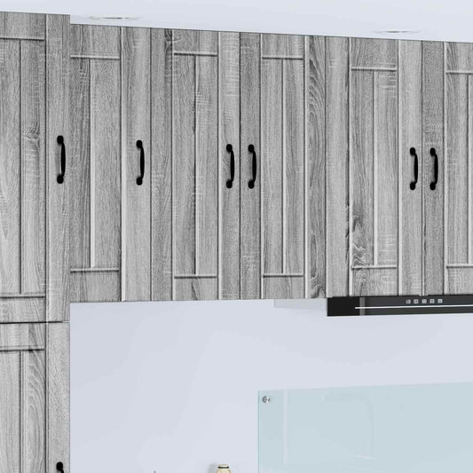vidaXL Ντουλάπα Τοίχου LUCCA Γκρι Sonoma 30 x 31 x 80 εκ.