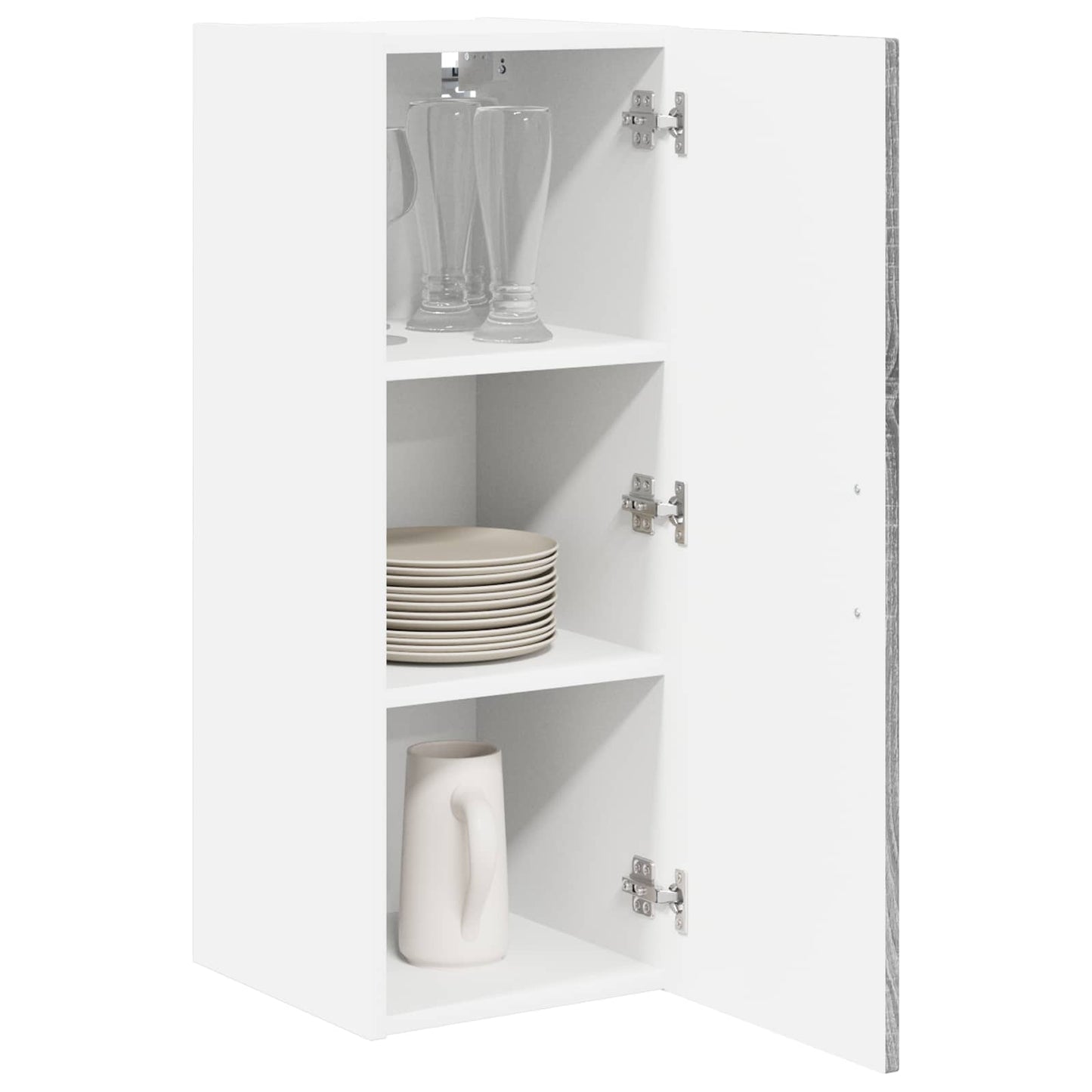 vidaXL Ντουλάπα Τοίχου LUCCA Γκρι Sonoma 30 x 31 x 80 εκ.