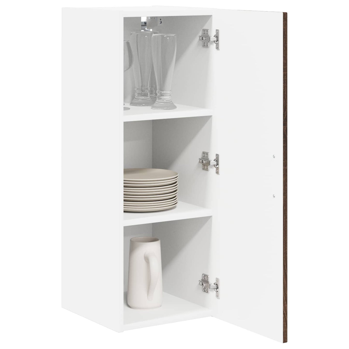 vidaXL Πάνελ πλυντηρίου πιάτων Lucca 2 pcs Καφέ Ξύλο Δρυός