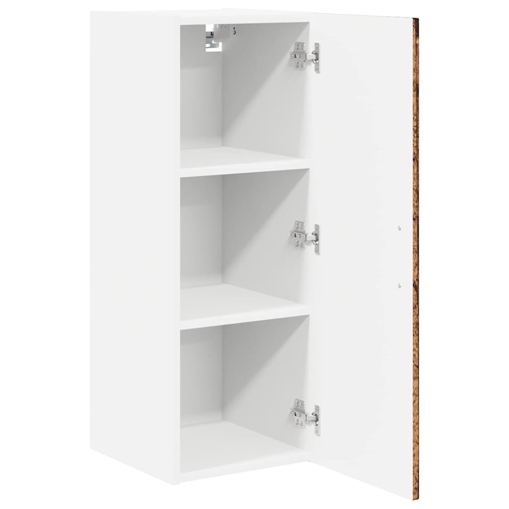 vidaXL Κρεμαστό ντουλάπι κουζίνας με ράφι Παλιό Ξύλο 30 x 31 x 80 εκ.