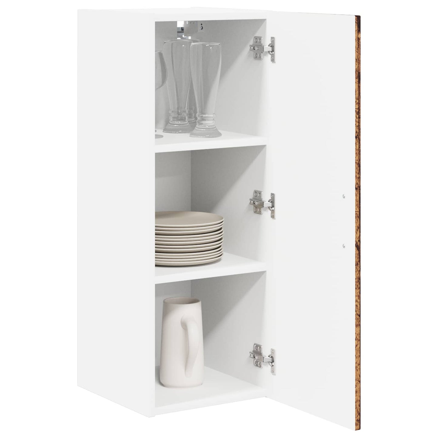 vidaXL Ντουλάπα Τοίχου LUCCA 2 pcs Παλαιωμένο ξύλο 30 x 31 x 80 εκ.