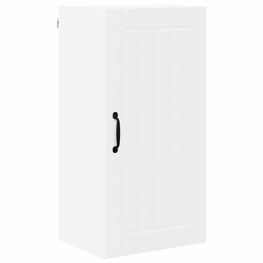 vidaXL Κρεμαστό ντουλάπι κουζίνας με ράφι Λευκό 40 x 31 x 80 εκ.