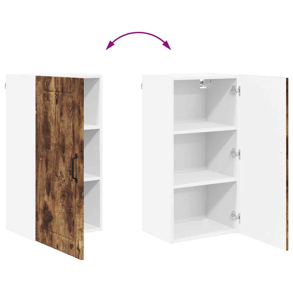 vidaXL Κρεμαστό ντουλάπι κουζίνας Καπνιστό Δρύς 40 x 31 x 80 εκ.