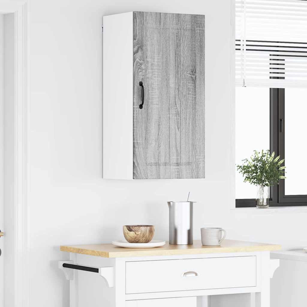 vidaXL Κρεμαστό ντουλάπι κουζίνας Γκρίζο Σονομα 40 x 31 x 80 εκ.