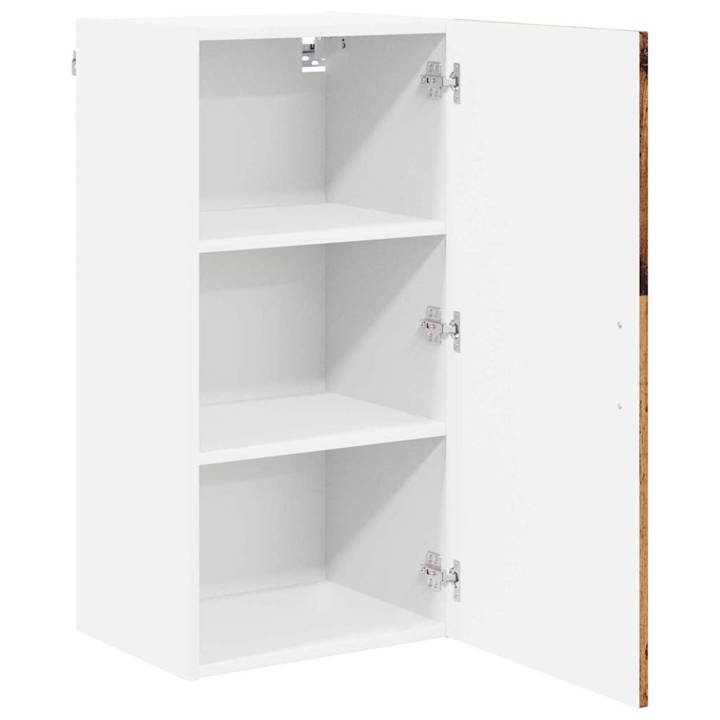 vidaXL Κρεμαστό ντουλάπι κουζίνας με ράφι Παλιό Ξύλο 40 x 31 x 80 εκ.