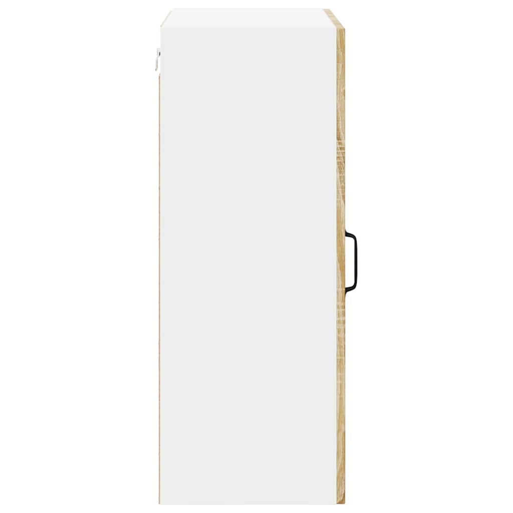 vidaXL Κρεμαστό ντουλάπι κουζίνας με ράφι Δρύς Sonoma 50 x 31 x 80 εκ.